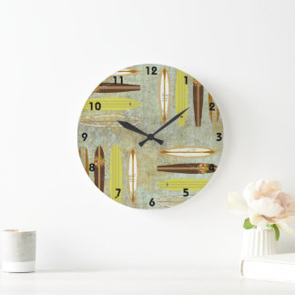 Surfers Boardroom Surf Board Wall Clock