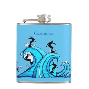 Surfers Everywhere Thunder_Cove  Hip Flask