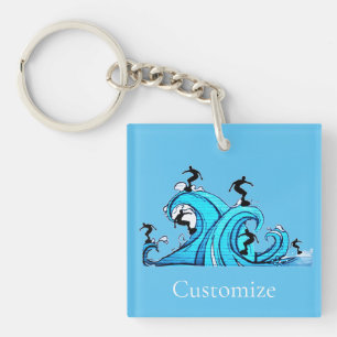 Surfers Everywhere Thunder_Cove Keychain