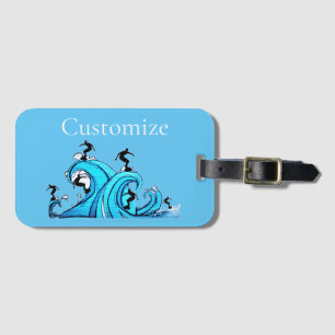 Surfers Everywhere Thunder_Cove Luggage Tag