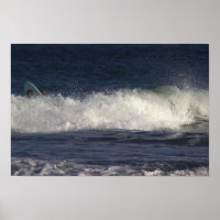 Surfers Hidden a Wave Poster