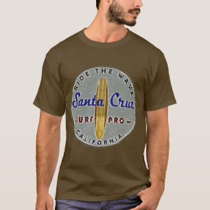 Surfers Santa Cruz Vintage Retro Distressed T-Shirt