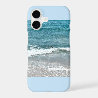 Surfeur Solitaire Côtier Océan Californie