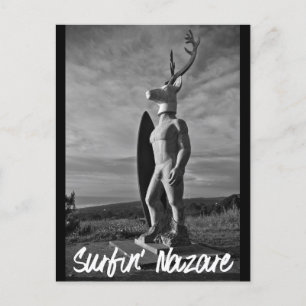 Surfin Nazare Postcard
