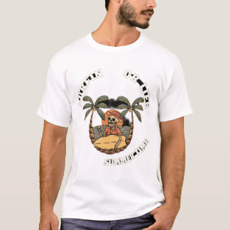 Surfin ou Life Skeleton Summer T-Shirt Design