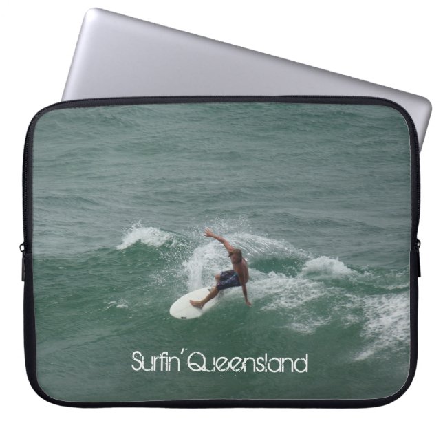 surfin' Queensland Laptop Sleeve (Front)