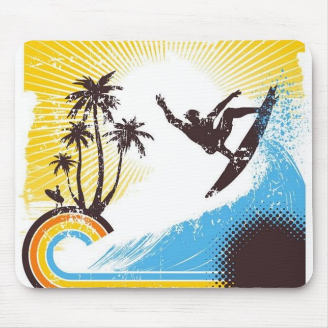 "Surfin'" the Net Mouse Pad (Front)