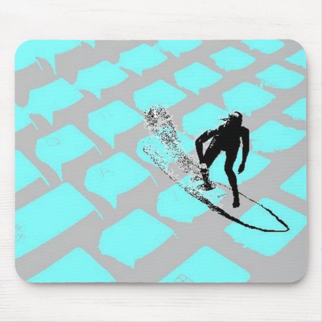 Surfin The Net Mousepad (Front)