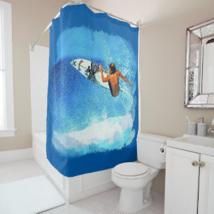 Surfing 1 Shower Curtain