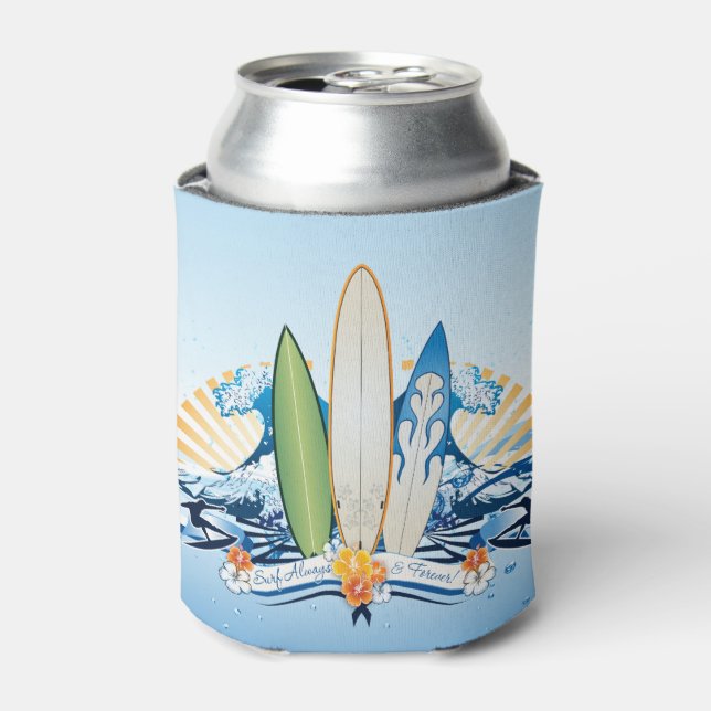 Surfing 2 can cooler (Can Front)