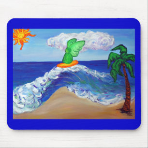 Surfing Angel Raphael Mousepad