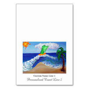 Surfing Angel Raphael Table Tent Cards
