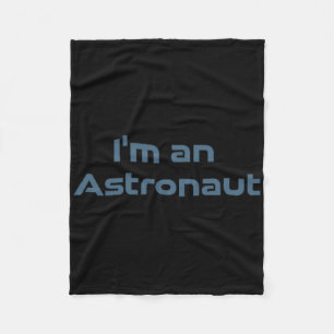 Surfing Astronaut Retro Space Wave Funny Cosmic Fleece Blanket