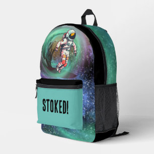 Surfing Astronaut Stoked Backpack