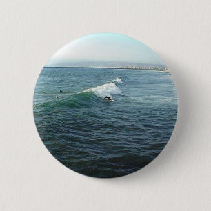 Surfing At Ocean Beach 2 Inch Round Button