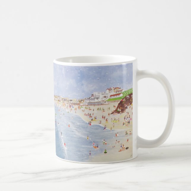 Surfing at Porthmeor Coffee Mug (Right)