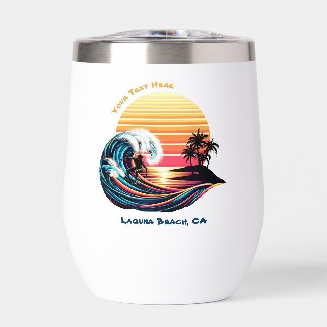 Surfing at Sunset (Front)
