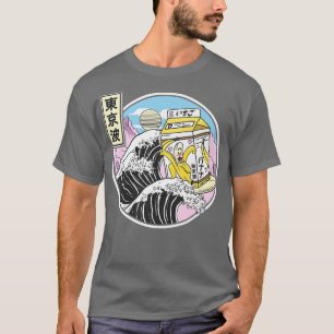 Surfing Banana Milk Carton Kanagawa Wave Japan Kaw T-Shirt