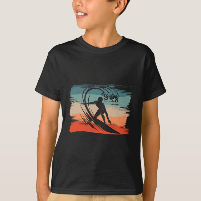 Surfing Beach Surfer Board Surf  T-Shirt (Front)