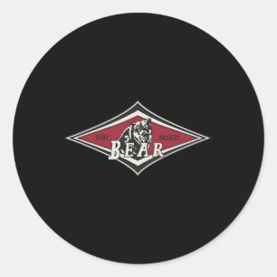 Surfing Bear Big Wednesday Cult Surfboard Surf Classic Round Sticker