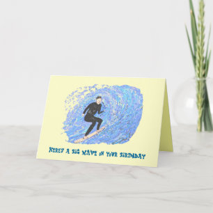 Surfing Bithday Card. Card