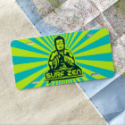 Surfing Buddha license plate - Surf Zen