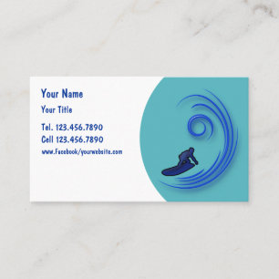 Surfing Business Cards
