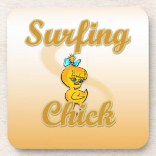 Surfing Chick Coaster