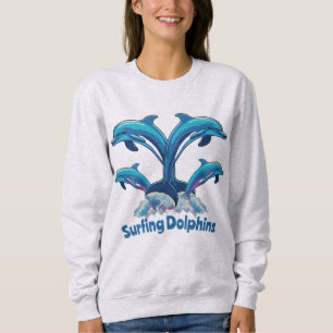 Surfing Dolphins Sweatshirt