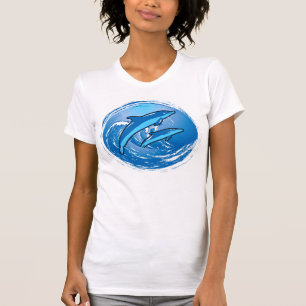 Surfing dolphins T-Shirt