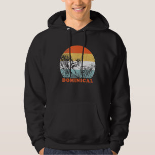 Surfing Dominical Costa Rica Vintage Retro Surfer  Hoodie