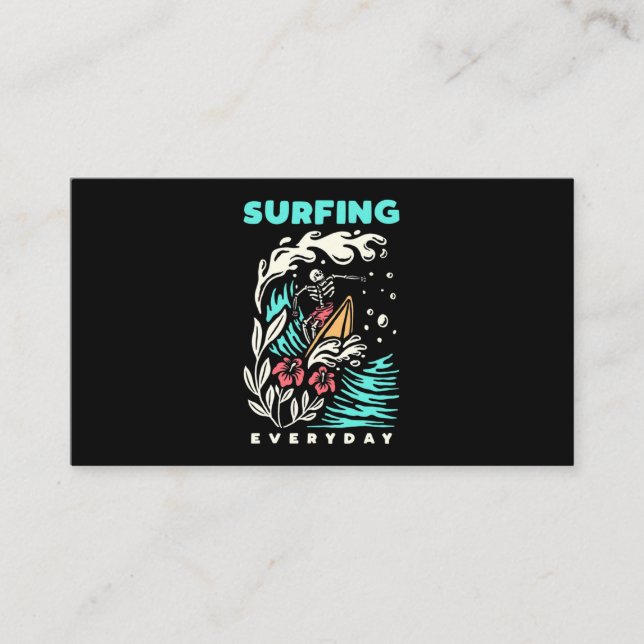 Surfing Everyday Business Card (Front)