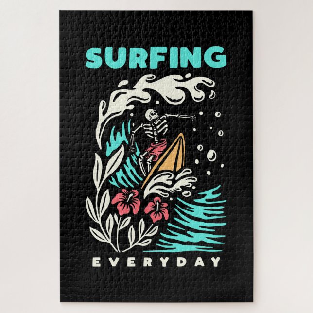 Surfing Everyday Jigsaw Puzzle (Vertical)