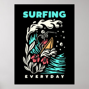 Surfing Everyday Poster