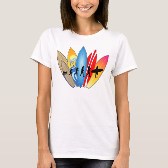 Surfing Evolution T-Shirt (Front)