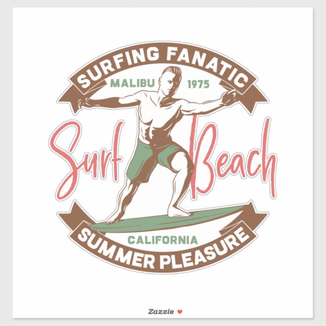 surfing fanatic beach (Sheet)