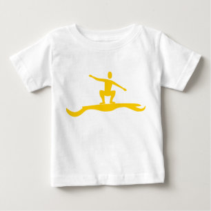 Surfing Figure - Amber Baby T-Shirt