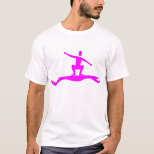 Surfing Figure - Magenta T-Shirt