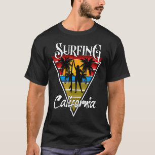 Surfing Girl California Beaches Surf Cali Beach Bu T-Shirt