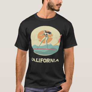 Surfing Girl California Dreaming Surf Surfing Sur T-Shirt