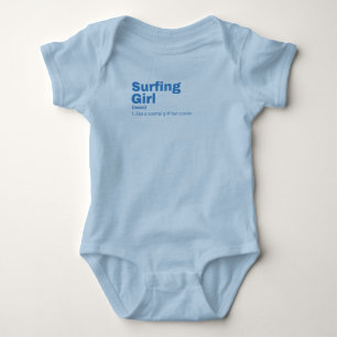Surfing Girl - Surfing Baby Bodysuit
