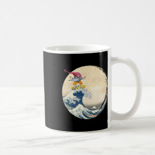 Surfing Gnome Riding Great Wave Off Kanagawa - Gno Coffee Mug