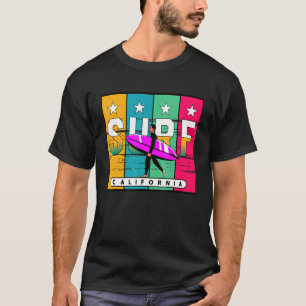 Surfing Guy Cali Beaches Surf California Surfer Bu T-Shirt