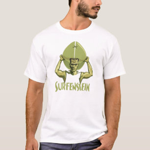 Surfing Halloween Frankenstein T-Shirt