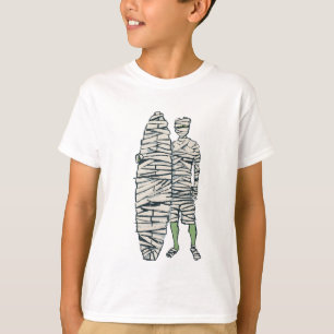 Surfing Halloween Mummy T-Shirt