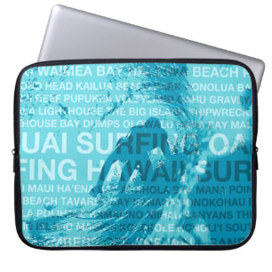 Surfing Hawaii GreenRoom Hawaiian WetsuitLaptopBag Laptop Sleeve