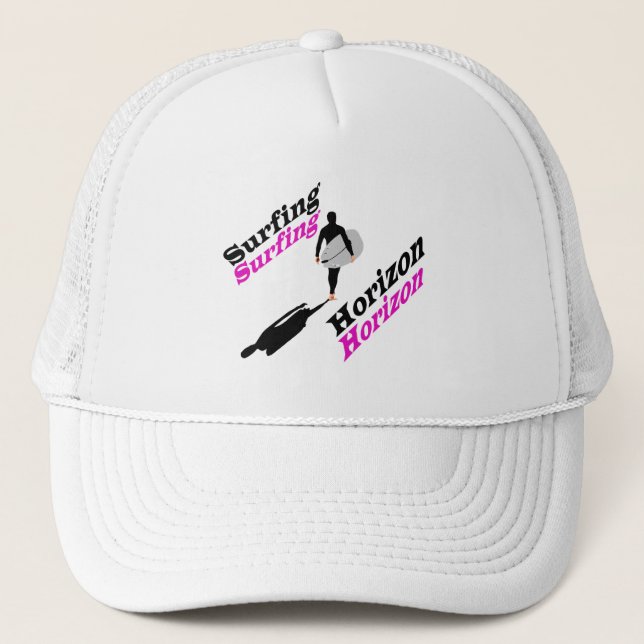 Surfing horizon T-Shirt Trucker Hat (Front)