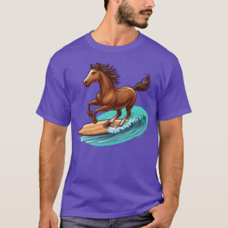 Surfing horse friends T-Shirt