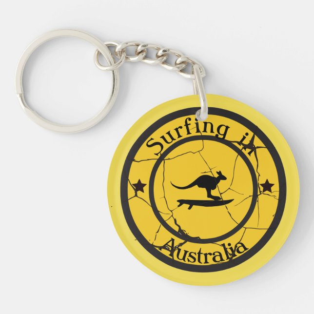 Surfing in Australia Keychain (Front)
