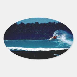 surfing indonesia nias air reverse blowtail oval sticker